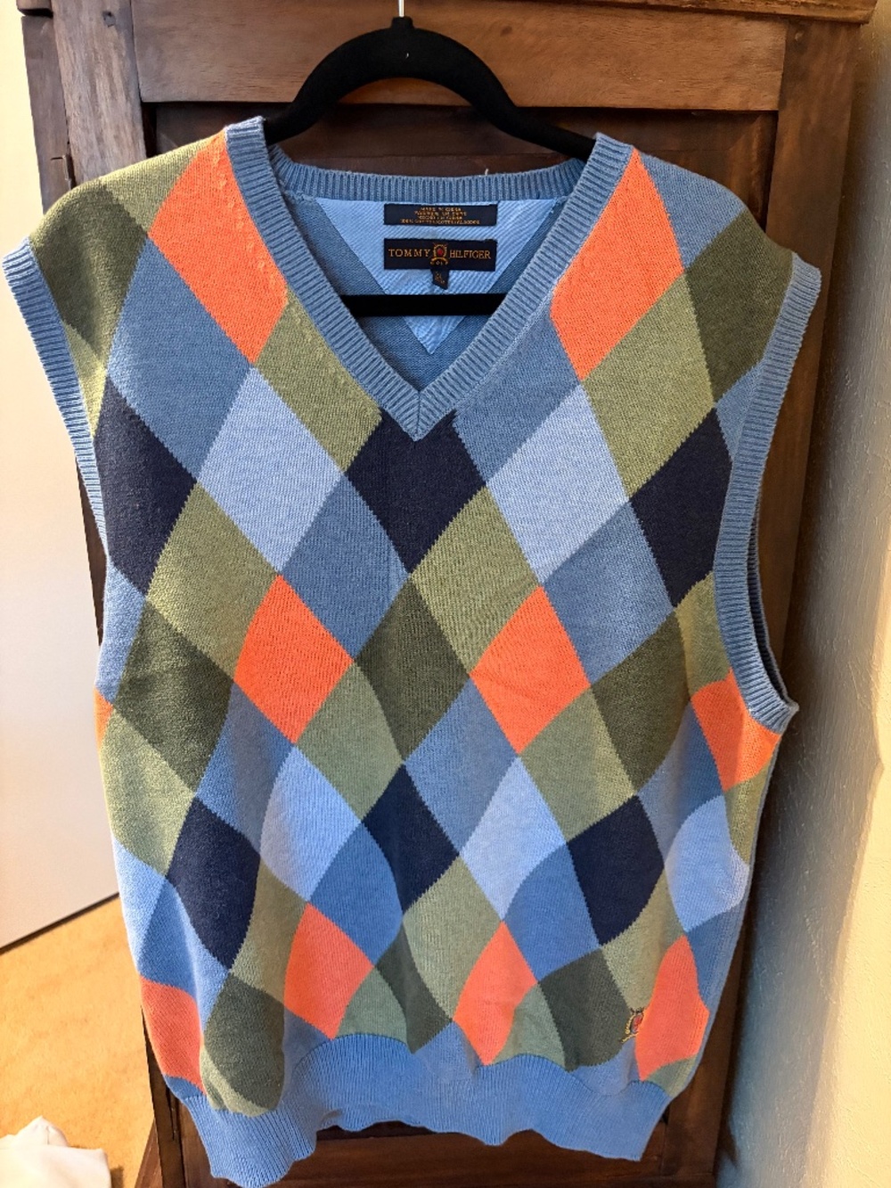 Vintage Tommy Hilfiger argyle sweater vest